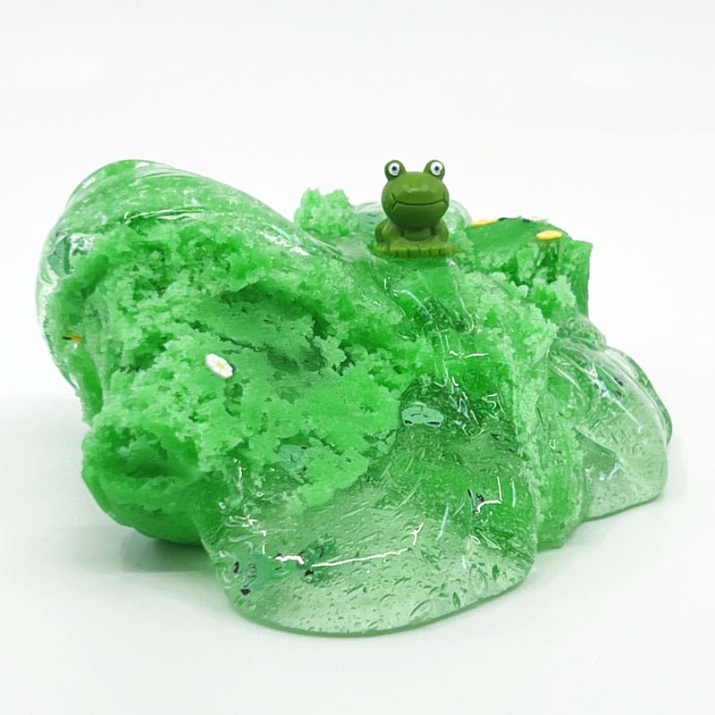 Crunchy Slime ASMR 🐸🎶 Frog Pond Shake from Rodem Slime Shop
