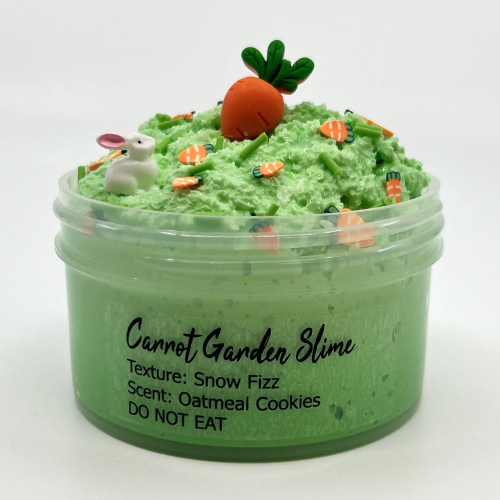 Carrot Garden Snow Fizz Crunchy Scented Slime