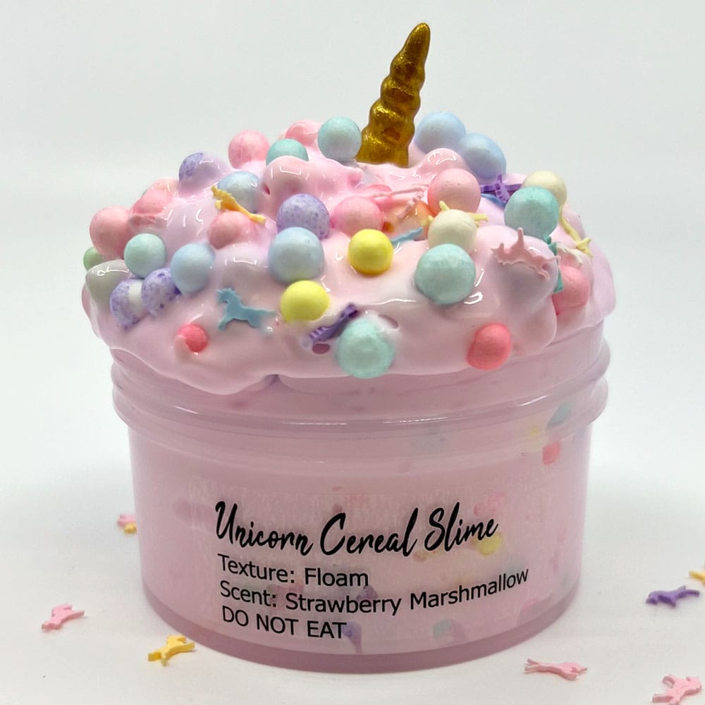 Unicorn Cereal Floam Crunchy Scented Slime
