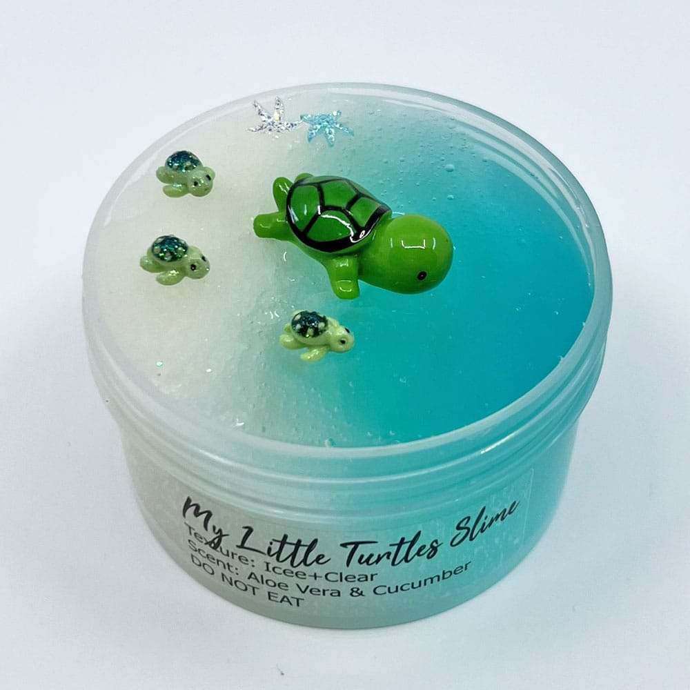 Save The Turtles Handmade Clear Slime