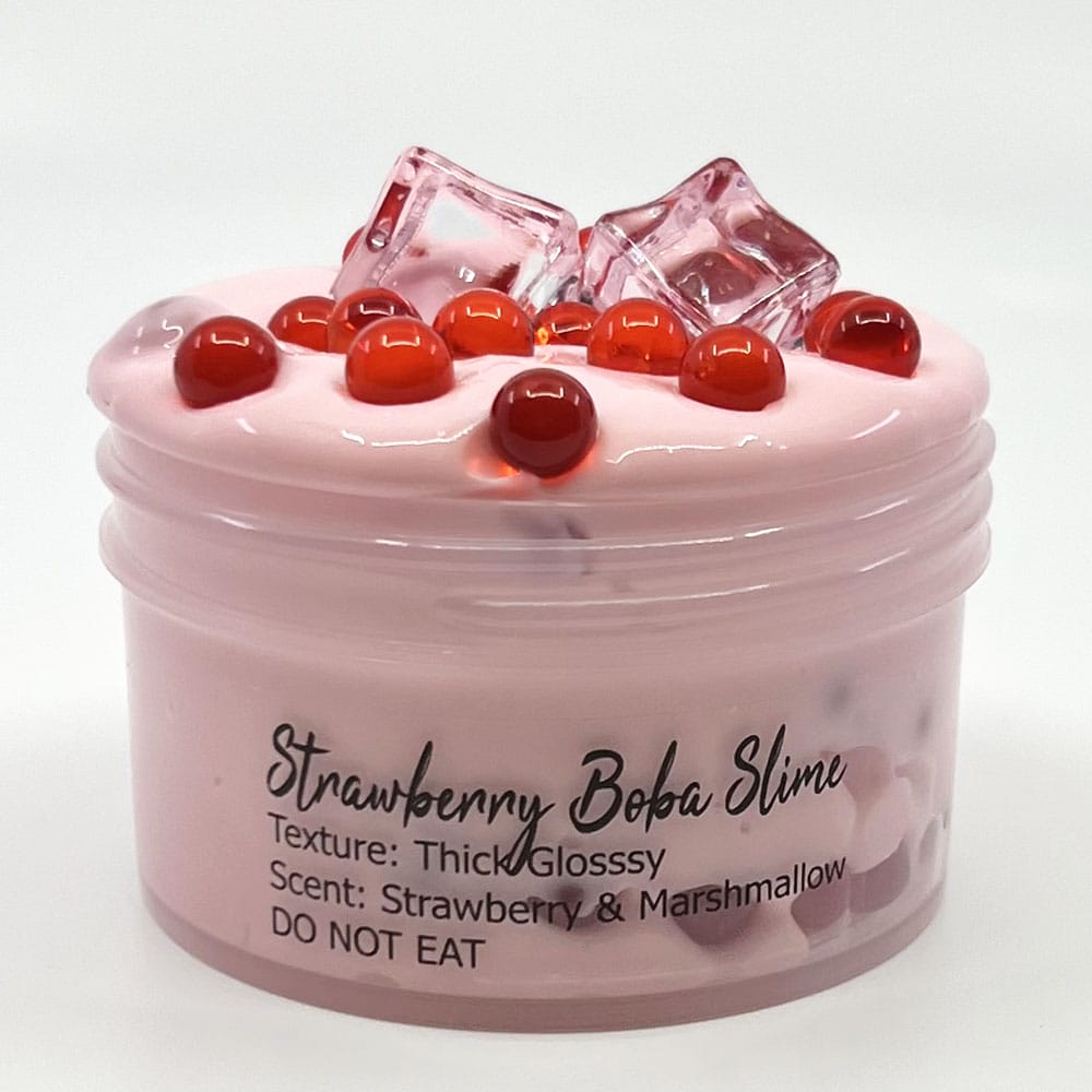 Strawberry Boba Slime