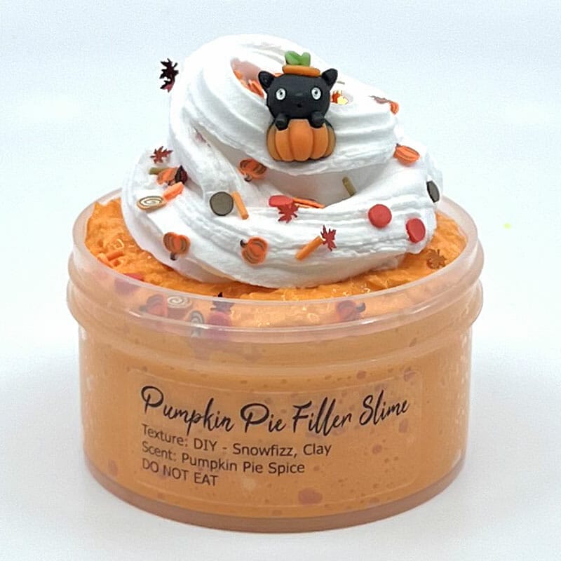 Pumpkin Pie Filler Snow Fizz DIY Slime