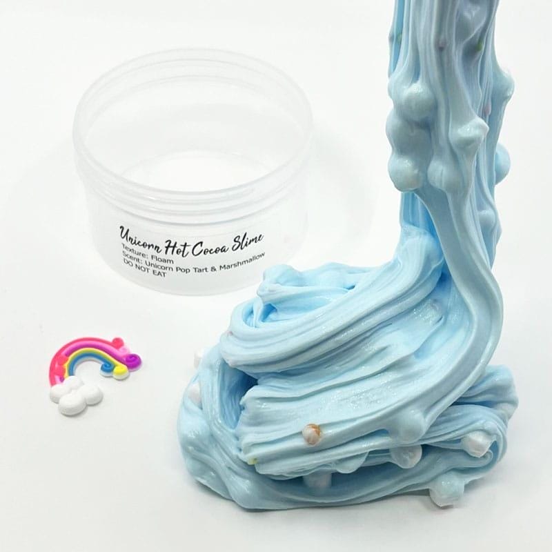 Unicorn Hot Cocoa Slime - Artistic Rainbow Slime Shop