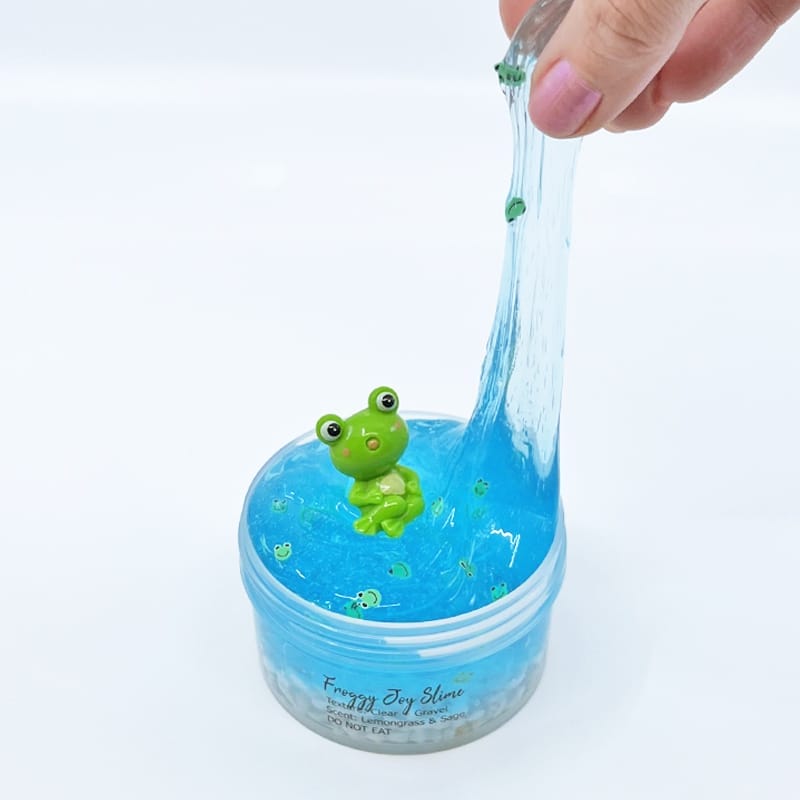 Froggy Joy Clear Gravel Slime - Image 2