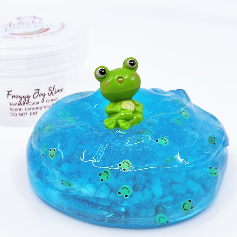 Froggy Joy Clear Gravel Slime - Image 3
