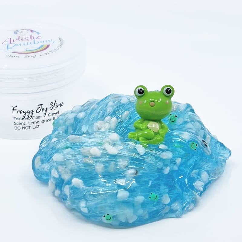 Froggy Joy Clear Gravel Slime - Image 5