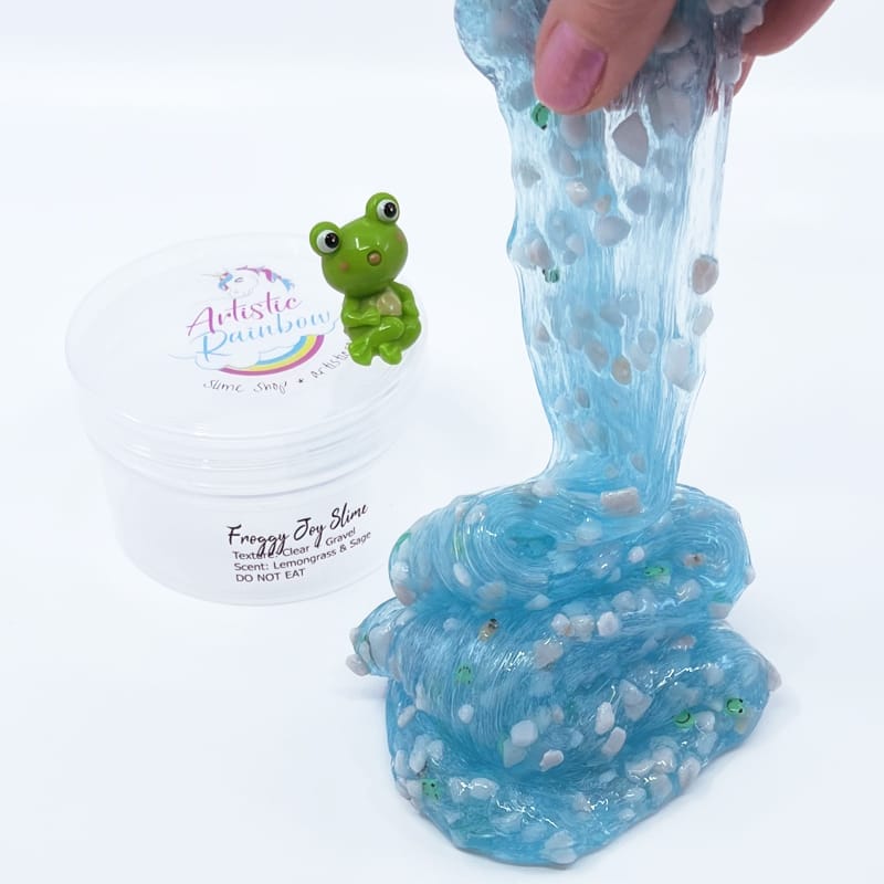 Froggy Joy Clear Gravel Slime - Image 4