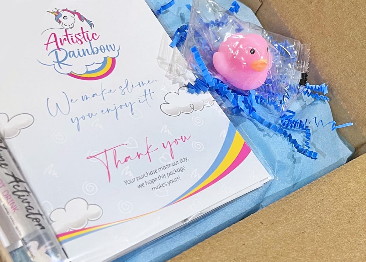 Unboxing My First Slime Order from Artistic Rainbow