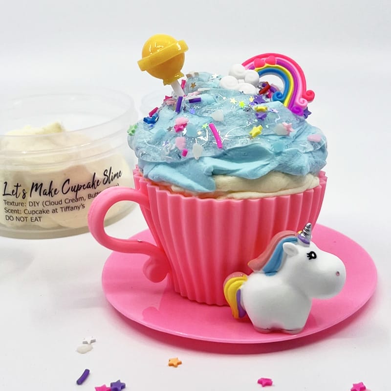 Let's make cupcake DIY Cloud Cream Butter Clear slime