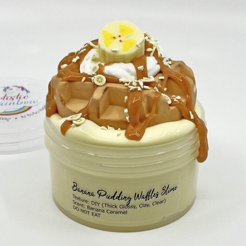 Banana Pudding Waffles DIY Slime