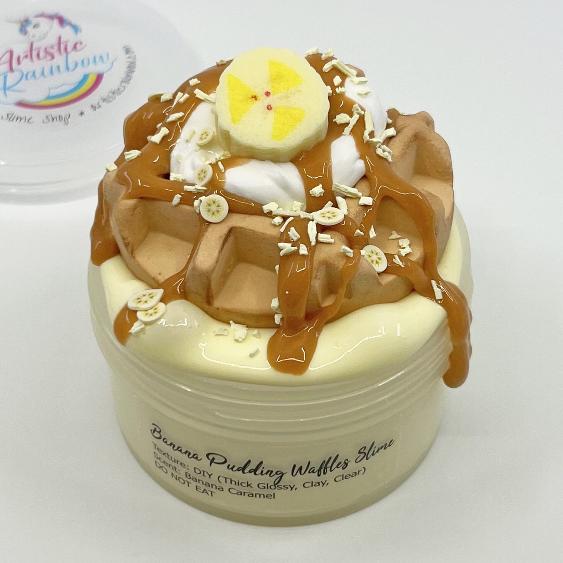 Banana Pudding Waffles DIY Slime - Image 3