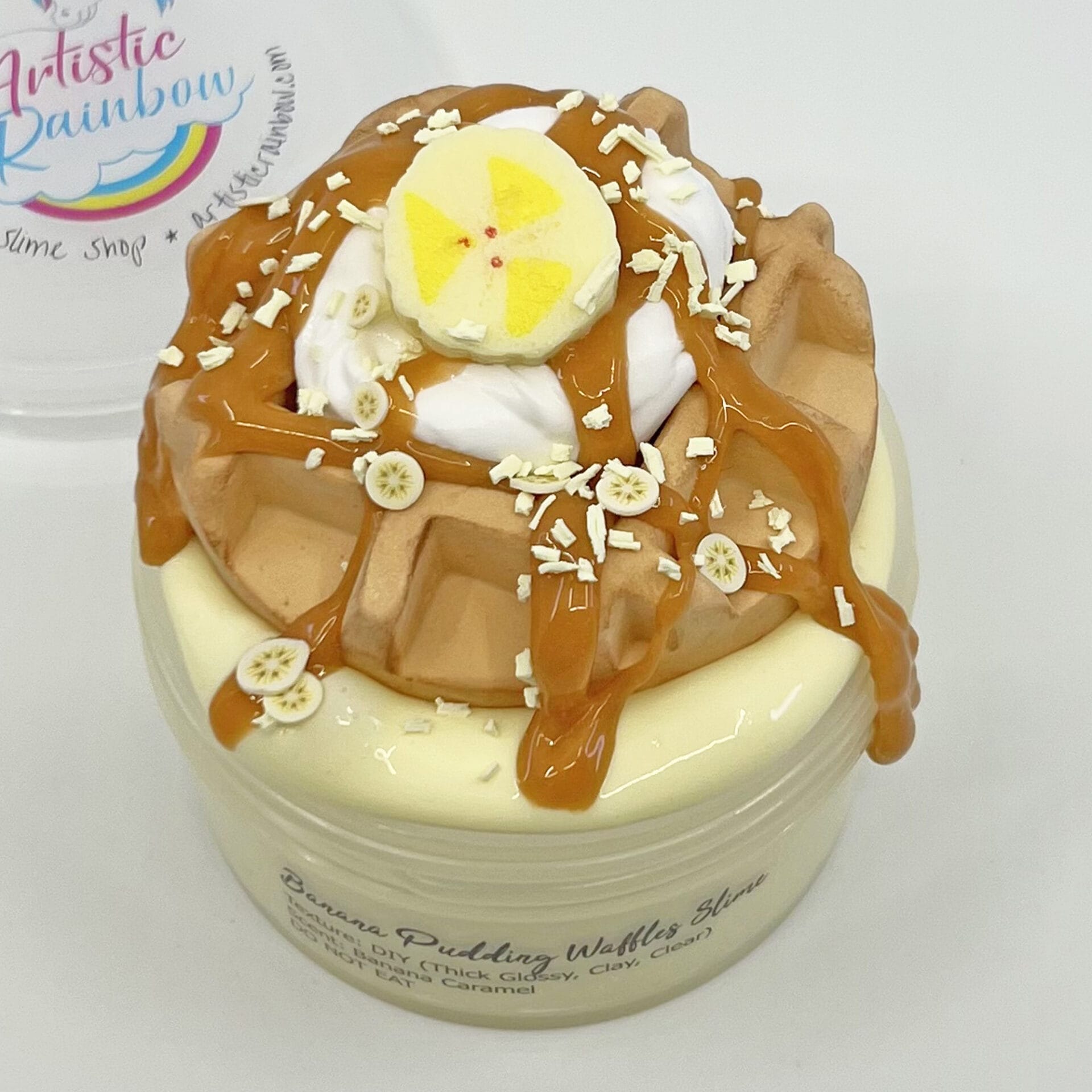 Banana Pudding Waffles DIY Slime - Image 4