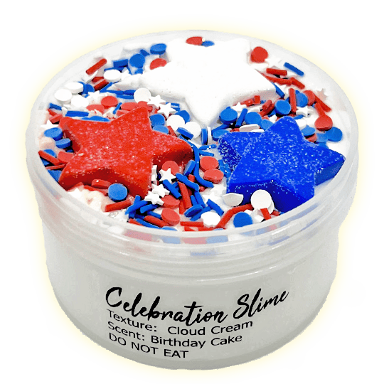 Celebration Cloud Cream Slime memorial Day