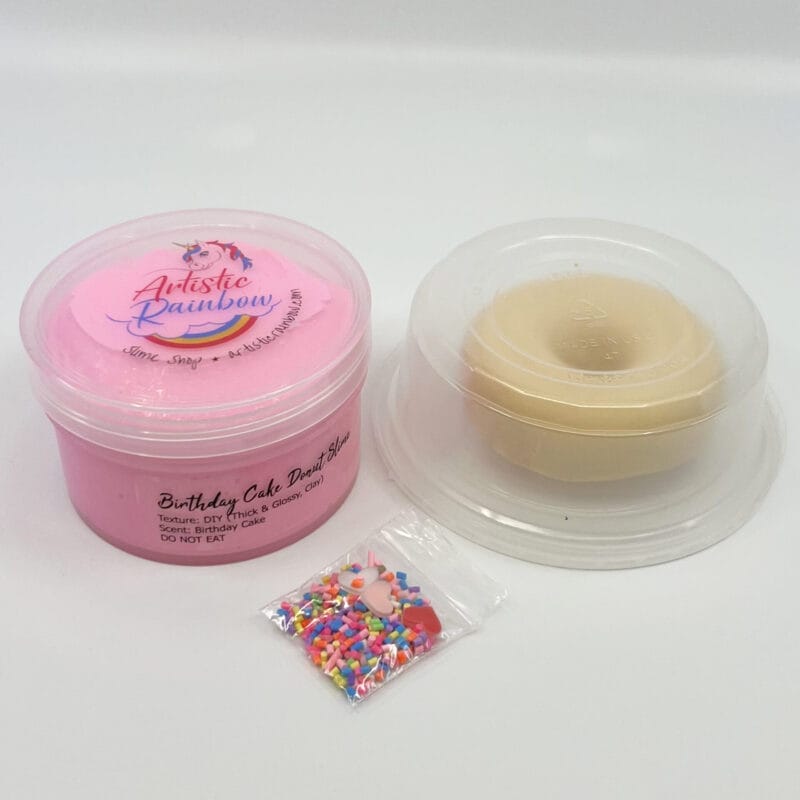 Birthday Cake Donut DIY Slime - Image 8