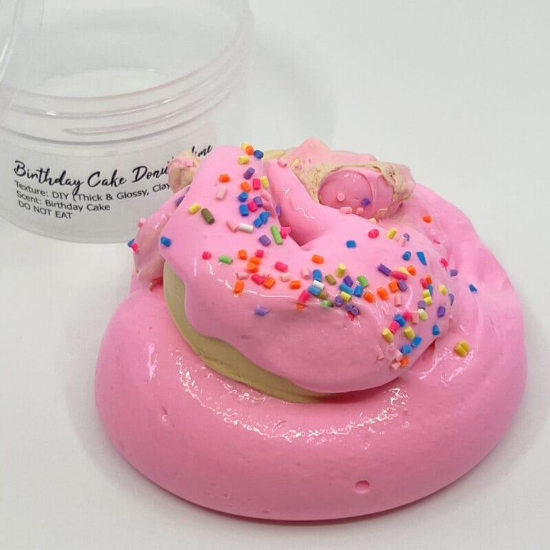 Birthday Cake Donut DIY Slime - Image 3