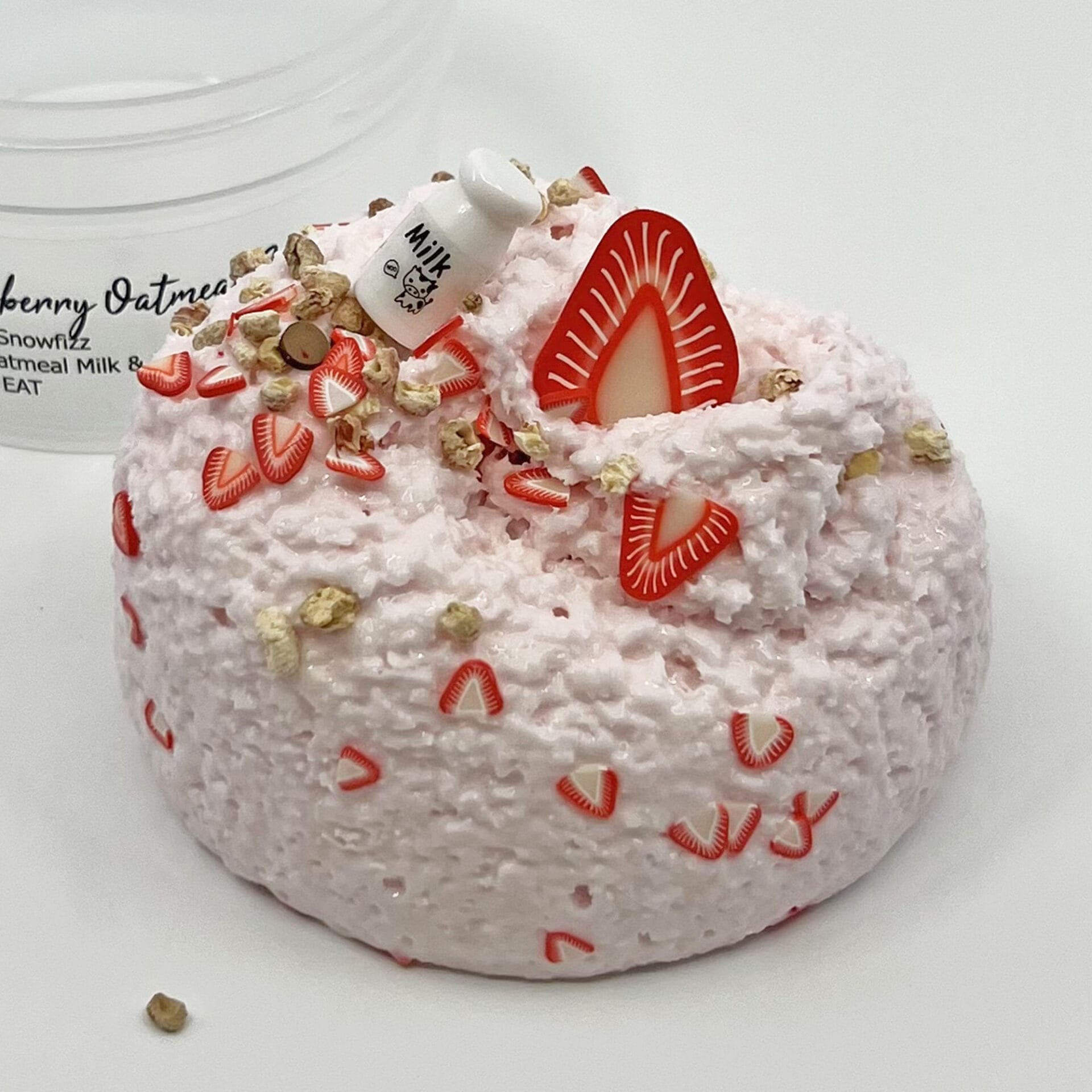 Strawberry Oatmeal Snowfizz Slime - Image 4