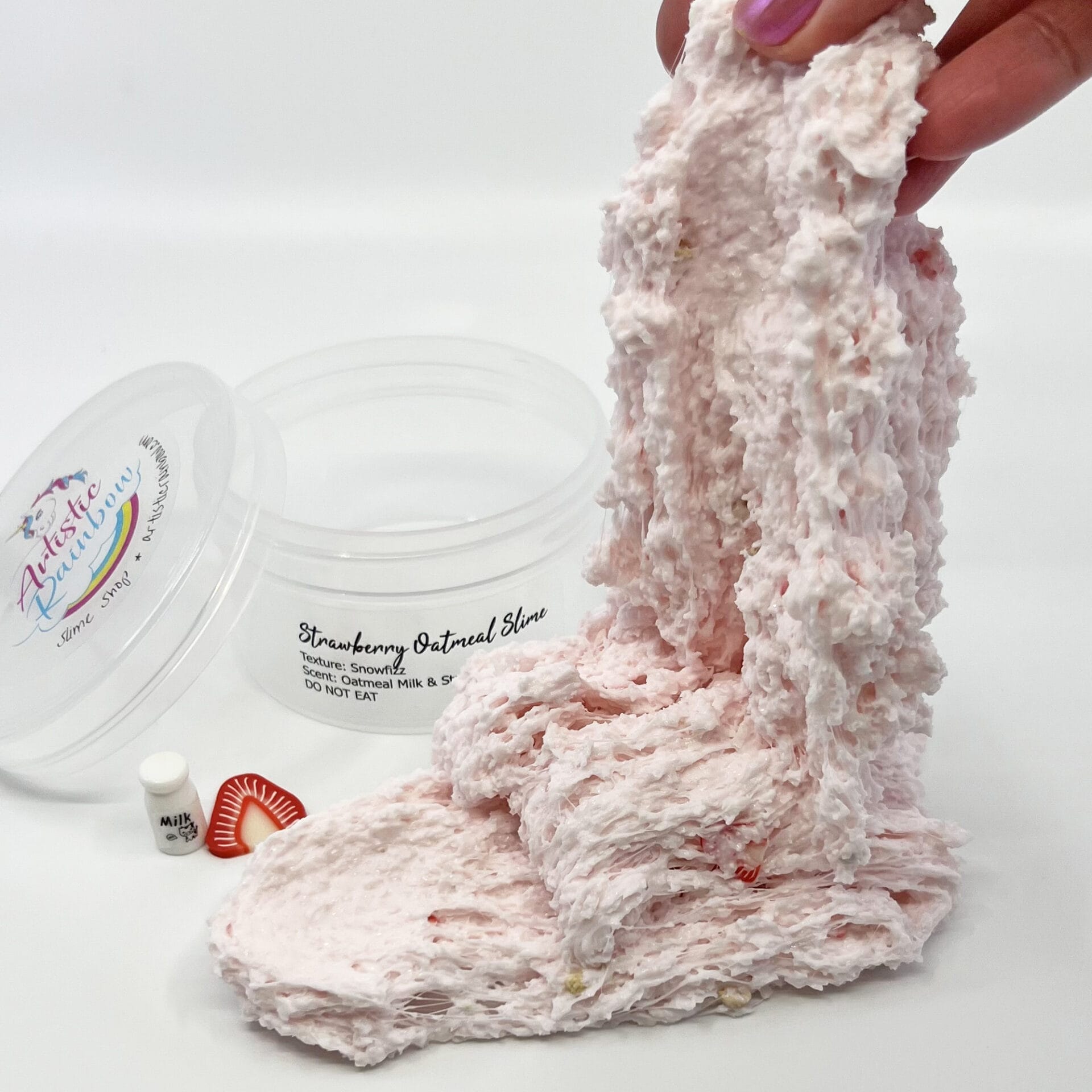 Strawberry Oatmeal Snowfizz Slime - Image 7