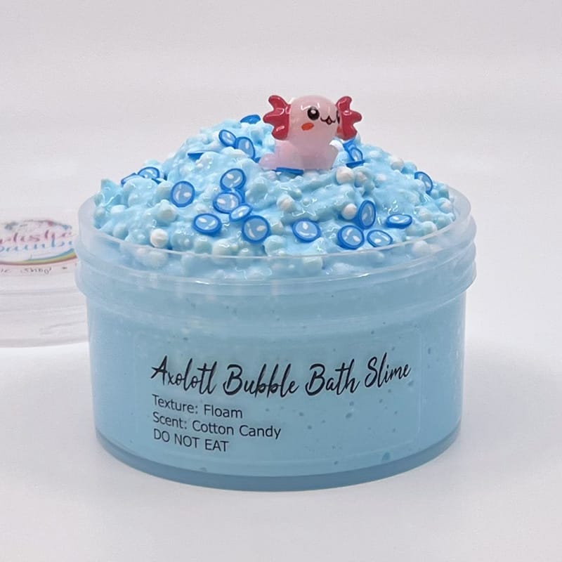 Axolotls Bubble Bath Floam Cotton Candy Slime