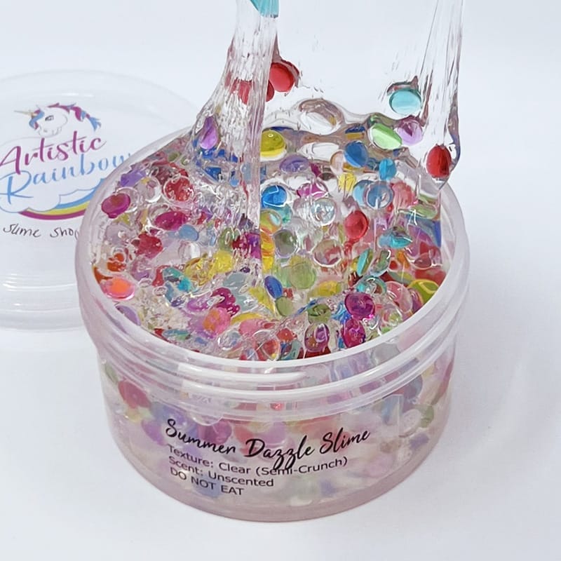 Summer Dazzle Clear Unscented Slime
